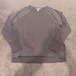 Athleta Crewneck Sweatshirt in Taupe